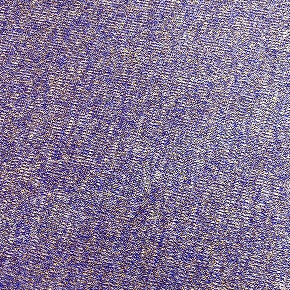 GAP Knit Purple Infinity Scarf with White & Gold Metallic Threads - Picture 2 of 5